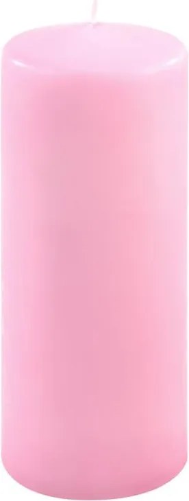 Set de lumânări tip pilon, 20 cm, Ø 7,5 cm, roz, 4 buc
