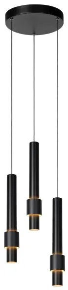 Lustră LED dimabilă pe cablu Lucide 24402/15/30 MARGARY 3xLED/4W/230V negru