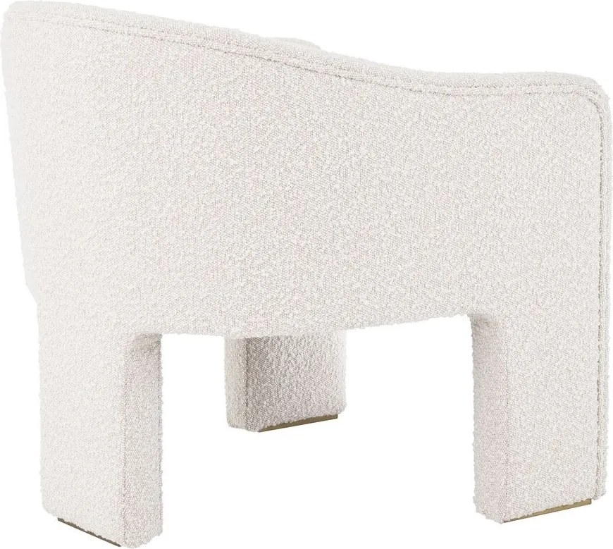 Scaun design LUX Pebbles boucle crem 115090 HZ