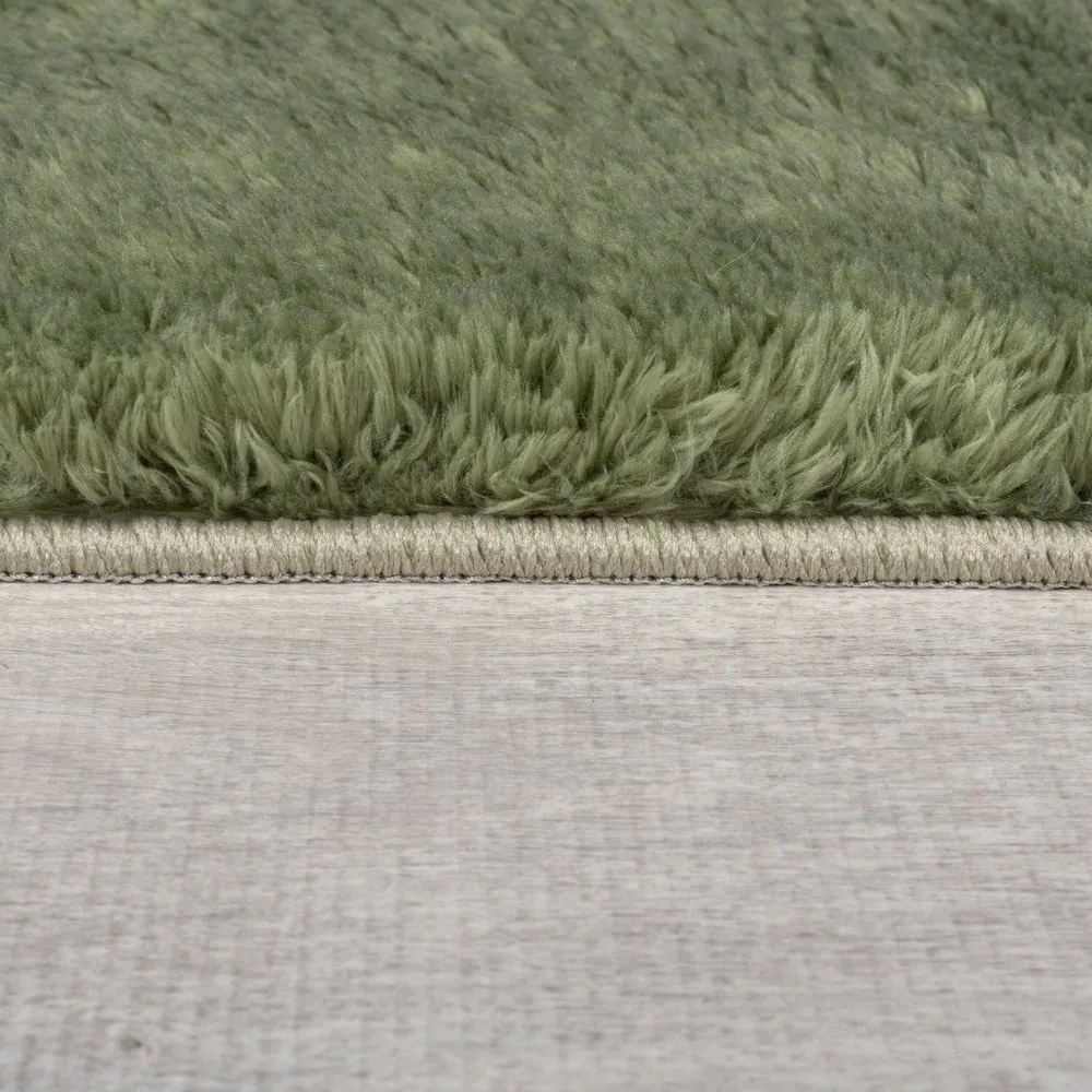 Blană verde-închis sintetică 200x290 cm Faroe Wool Look Fur – Flair Rugs