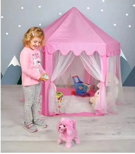 Cort pentru copii Castle Pink