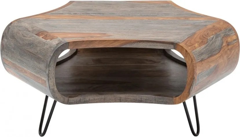 Masuta design deosebit Organic Living 60cm Sheesham gri A-39753 VC