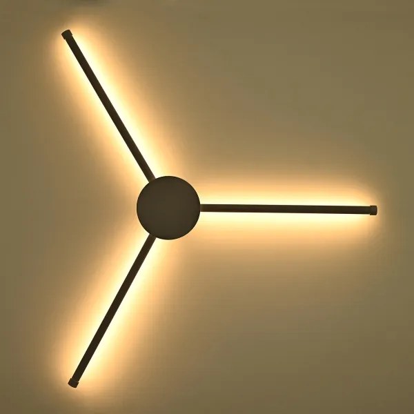 Aplică LED Brilagi LUGO TRE LED/14W/230V negru