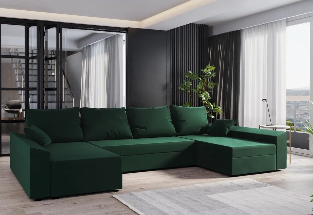 Supermobel Canapea extensibilă în formă de U PAUL N, 311x90x125, sawana 05/sawana 14