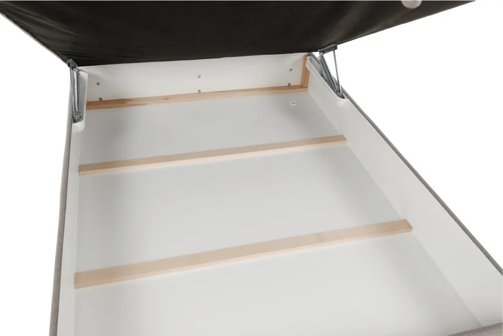 Pat tip BOXSPRING 120x200, taupe gri-maro, FERATA TV KOMFORT