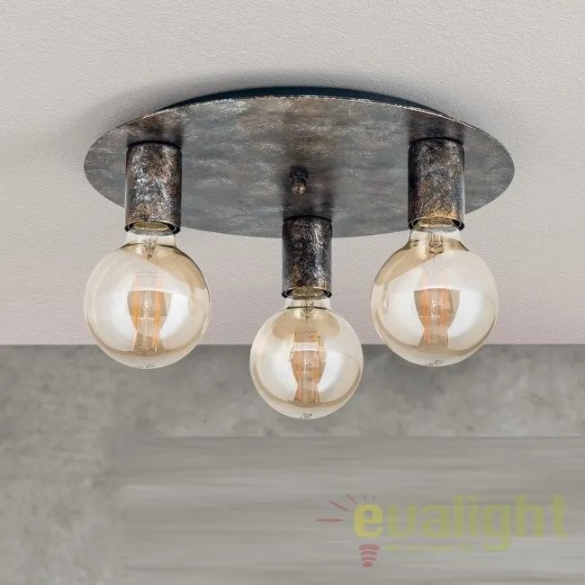 Plafoniera din otel design retro Vintage DL 7-635/3 Vintage OR
