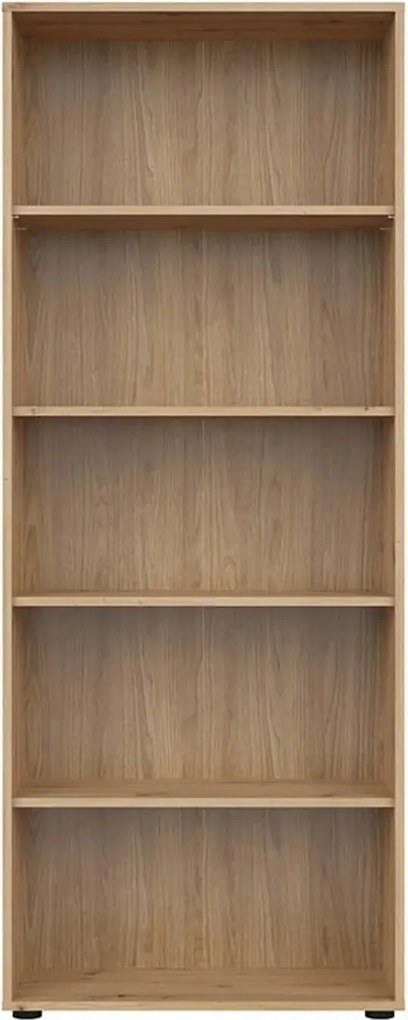 Biblioteca SPACE OFFICE, stejar artisan, PAL, 80x37x203 cm