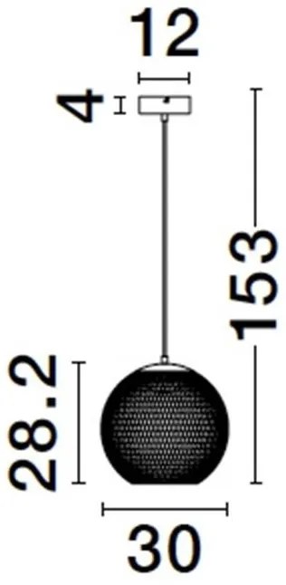 Pendul LED stil modern decorativ KINETIC D-30cm