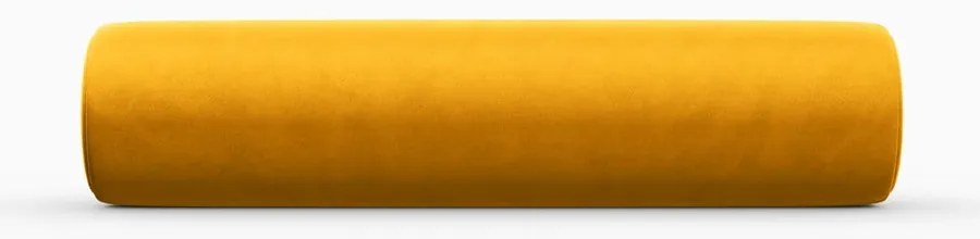 Pernă pentru canapea modulară galbenă cu tapițerie din catifea Rome Velvet - Cosmopolitan Design