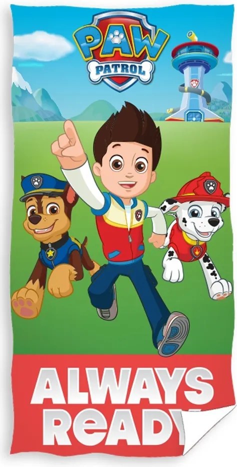 Prosop Paw Patrol Always Ready, 70 x 140 cm