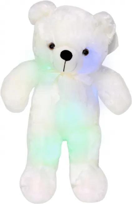 Ursuleț de pluș cu LED-uri WHITE 50cm