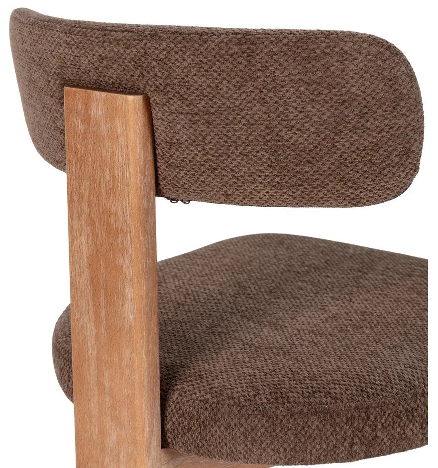 Scaune de dining maro 2 buc. tapițate Nadia – MOME