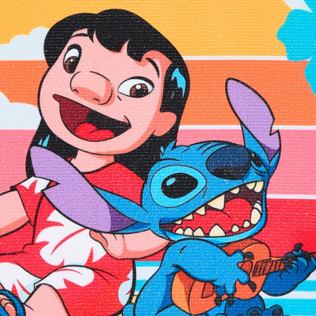 Disney Lilo și Stitch Sunset prosop de mâini, prosop de față, prosop 40x30 cm