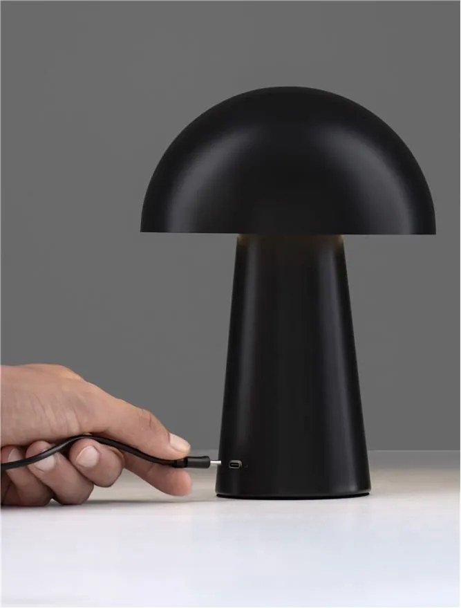 Veioza LED design decorativ ANDE negru, NVL-9050175