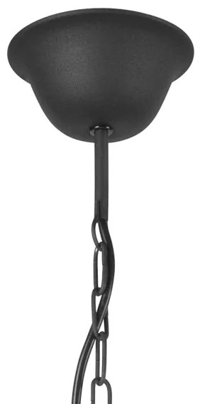 Lustră pe lanț LUCY 3xE14/60W/230V negru