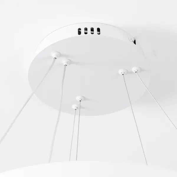 Brilagi - Lampă suspendată LED reglabilă pe cablu FALCON SLIM LED/68W/230V Ø 50 cm albă + telecomandă