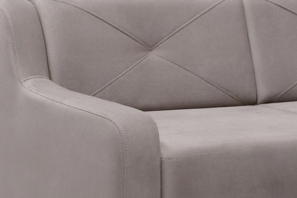 Colțar extensibil Laksaro pe dreapta - catifea bej închis Jasmine 25