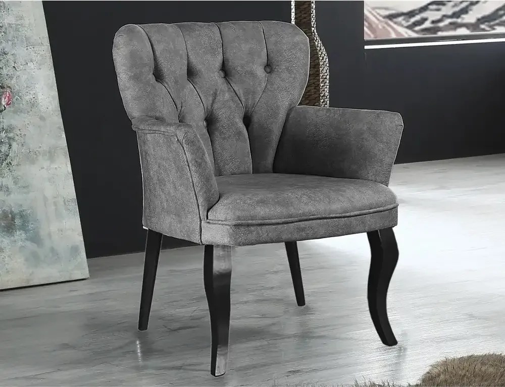 Fotoliu tip berjer, Cafe gri