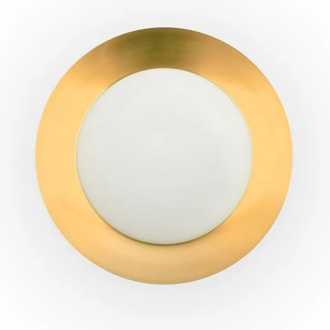 Plafoniera LED moderna SIDE 450 17W negru/auriu