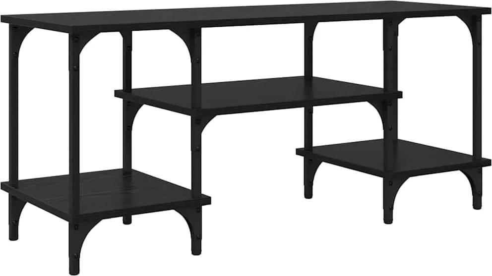 vidaXL Cabinet TV Stejar Negru 102 x 35 x 45,5 cm