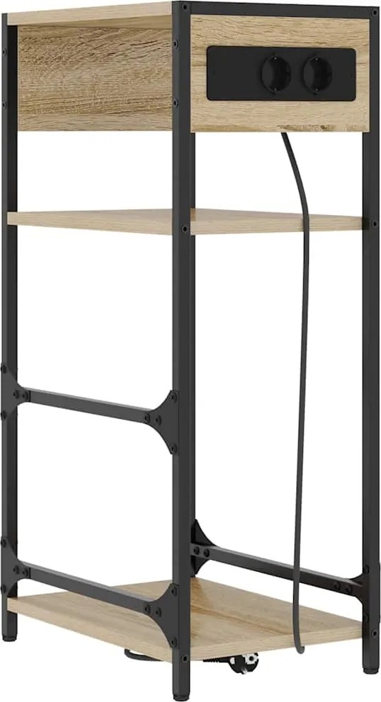 vidaXL Dulap de noapte Stejar Sonoma 40 x 27 x 76 cm Lemn compozit