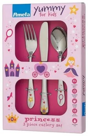 Tacâm Amefa Princess, pentru copii, 3 buc.