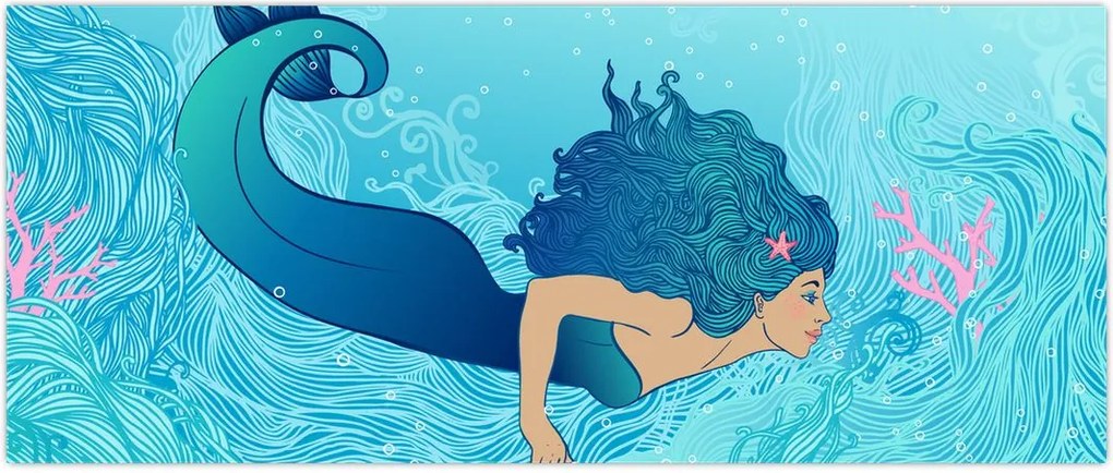 Tablou - Sirena (120x50 cm)