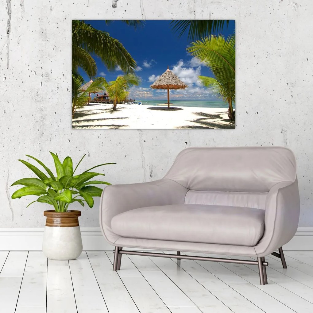Tablou - Plajă cu nisip alb (90x60 cm)