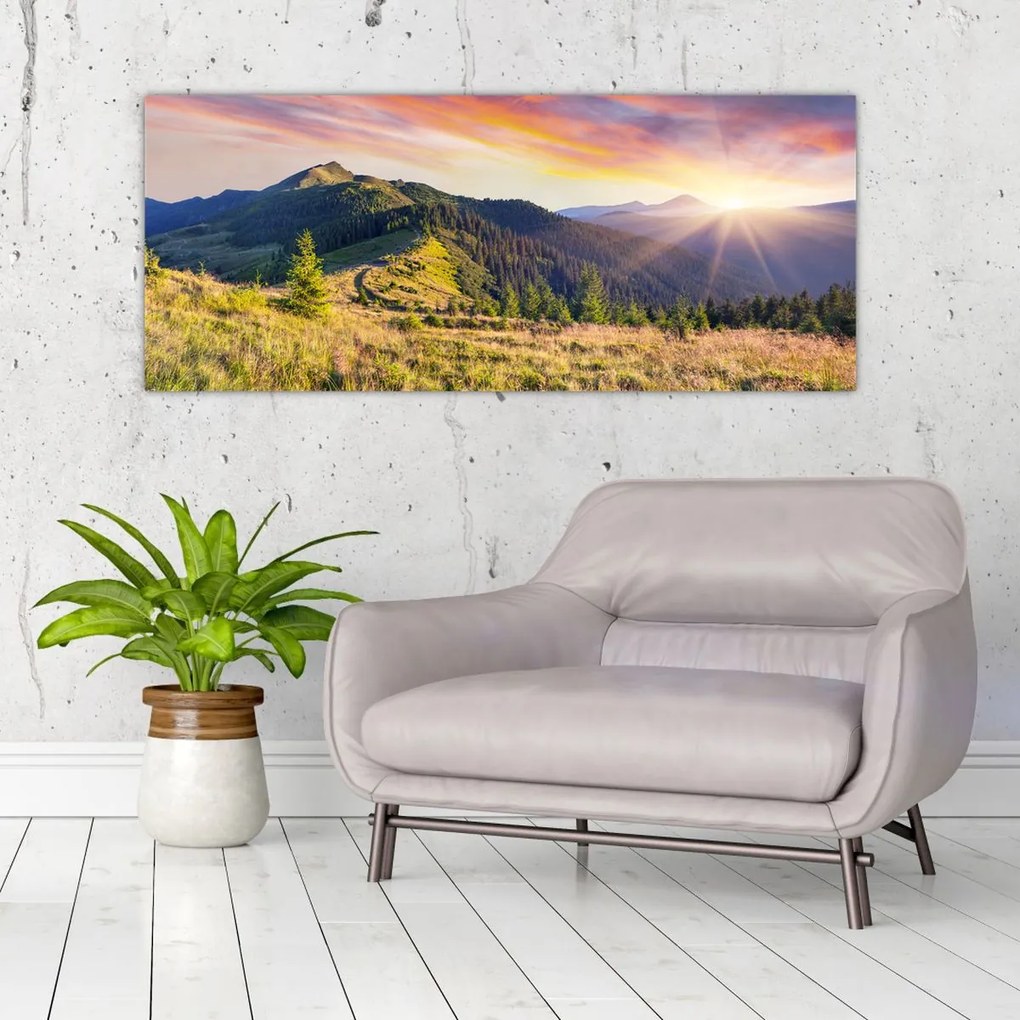 Tablou - Peisaj forestier (120x50 cm)