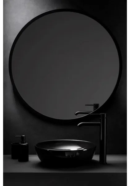 Baterie de lavoar + ventil KFA Armatura 5032-612-81 MOZA 33 cm negru mat