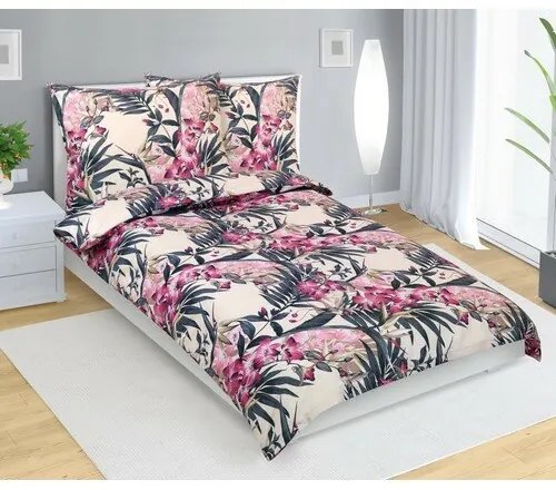 Bellatex Lenjerie de pat din bumbac Amarylka roz,140 x 200 cm, 70 x 90 cm