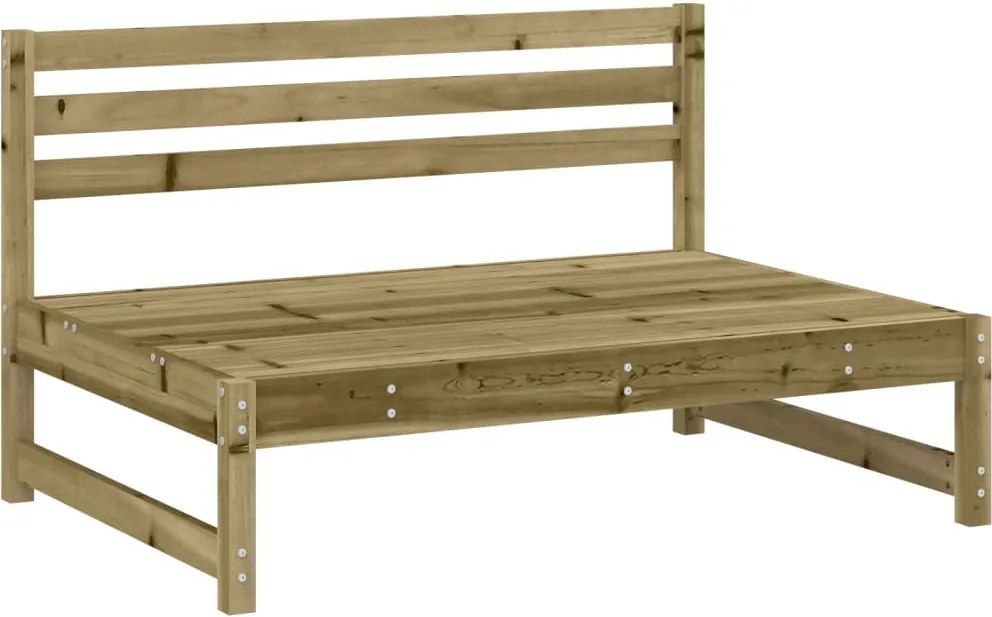 vidaXL Canapea de mijloc de grădină, 120x80 cm, lemn de pin impregnat