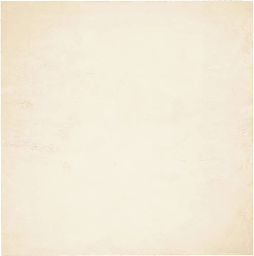 vidaXL Covor HUARTE, fir scurt, moale și lavabil, crem, 200x200 cm