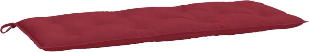 vidaXL Pernă bancă de grădină, roșu vin, 120x50x7 cm, textil oxford