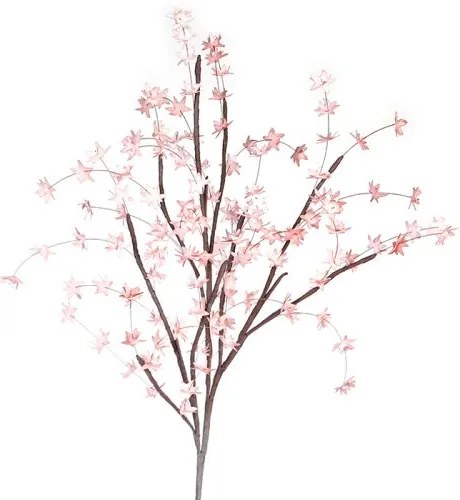 Crenguta artificiala Fortsythie, Fibre sintetice, Roz, 50x110 cm