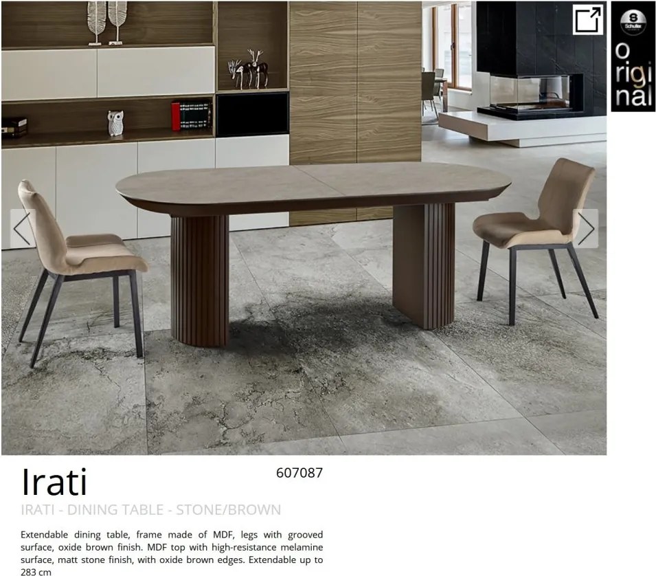 Masa dining extensibila design lux Irati