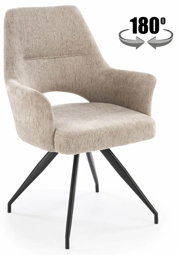 Scaun rotativ K542 stofa bej
