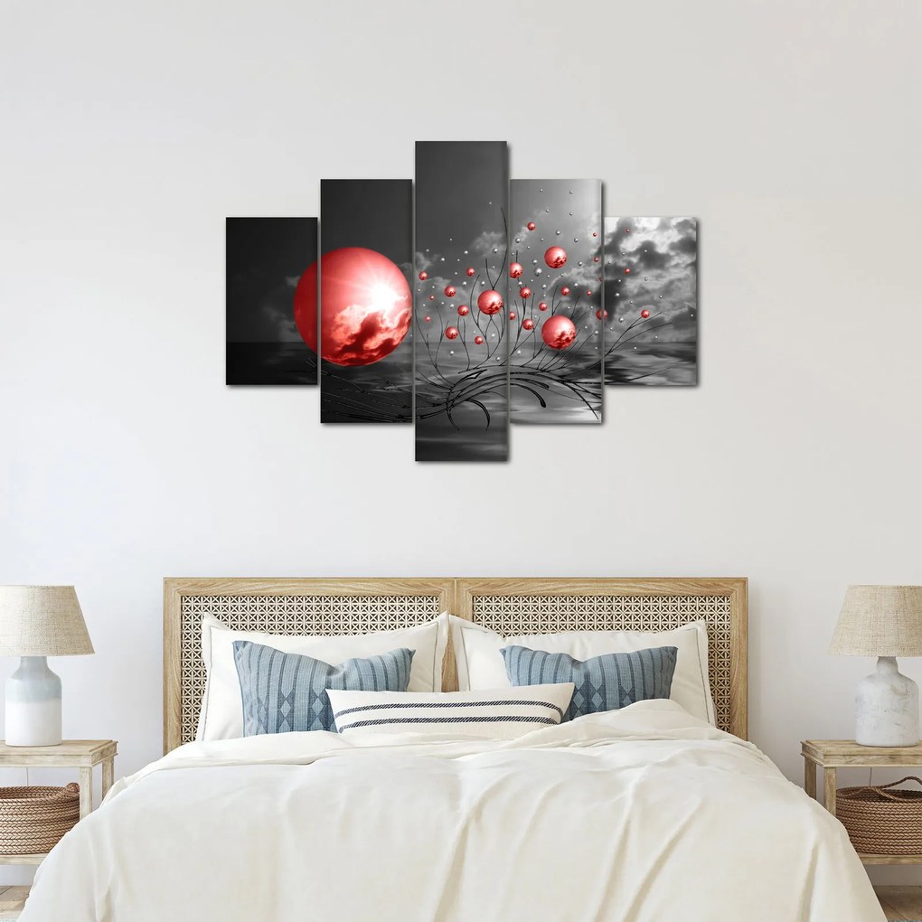 Tabloul bilelor roșii (150x105 cm)