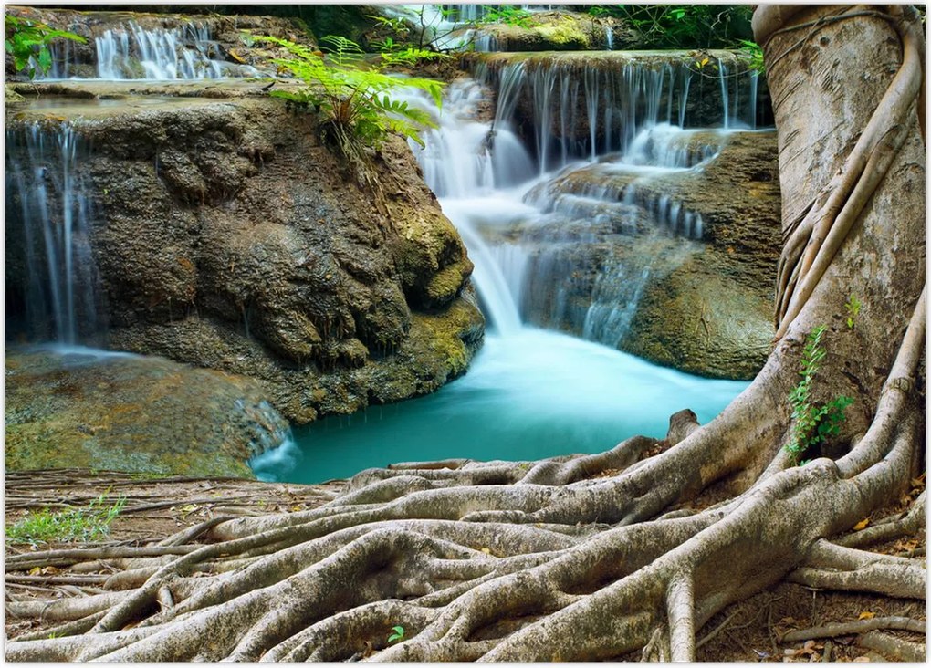 Tablou - Râu cu cascade (70x50 cm)