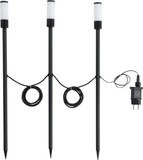 Eglo 902043 - Lampă de exterior ZANCARO LED RGB LED/1W/230V IP44 neagră + telecomandă