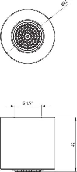 🚿 SILIA – Pălărie de duș fixă, 1-funcție, finisaj Bronz periat (NQS_C30K) 🛁