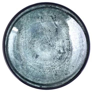 Set de veselă, 18 piese, din porțelan, albastru