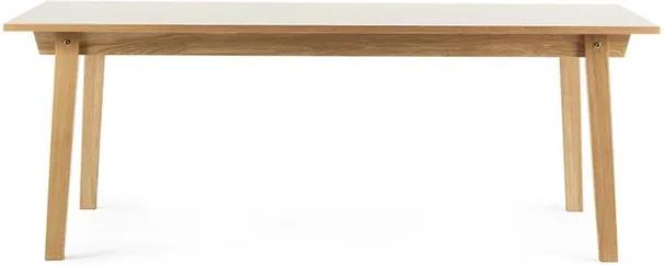 Masa dining maro din lemn si linoleum 90x200 cm Slice Normann Copenhagen