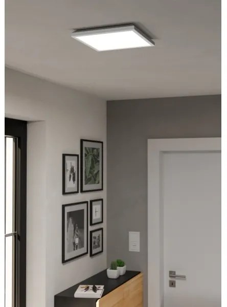 Plafonieră LED RGBW dimabilă de exterior Eglo 901474 ROVITO-Z 13,4W/230V 29x29cm IP44 alb