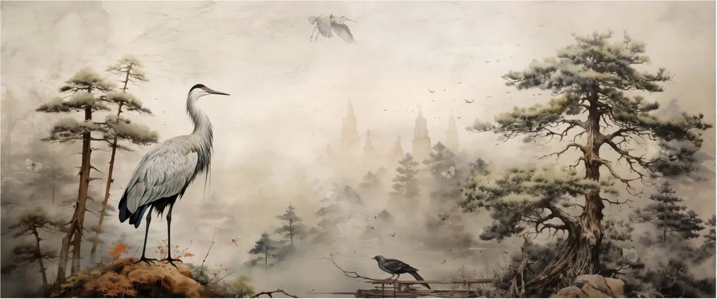 Tablou - Desen animat peisaj (120x50 cm)