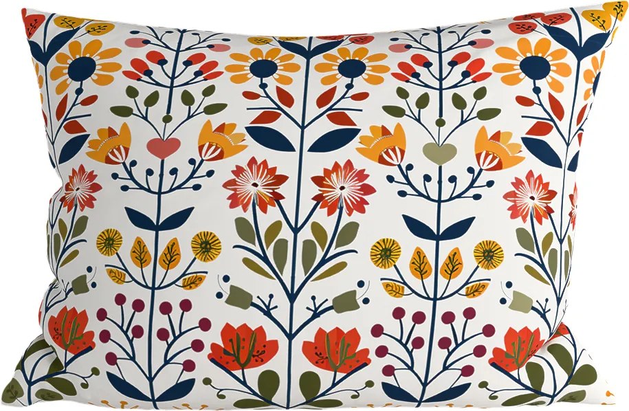 Fata de perna din polibumbac FOLKLORIA POLY 70x90 cm, colorat
