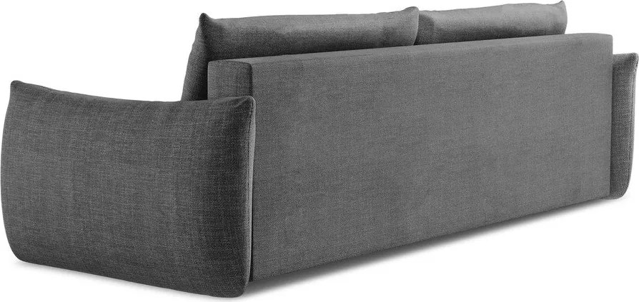 Canapea gri închis extensibilă 230 cm Leila – Makamii