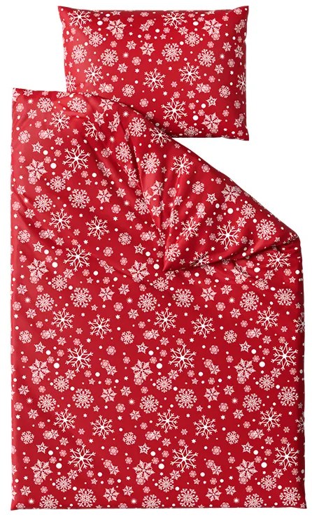 Lenjerie cocolino SNOWFALL rosie Dimensiune lenjerie de pat: 2 buc 70 x 90 cm | 200 x 220 cm