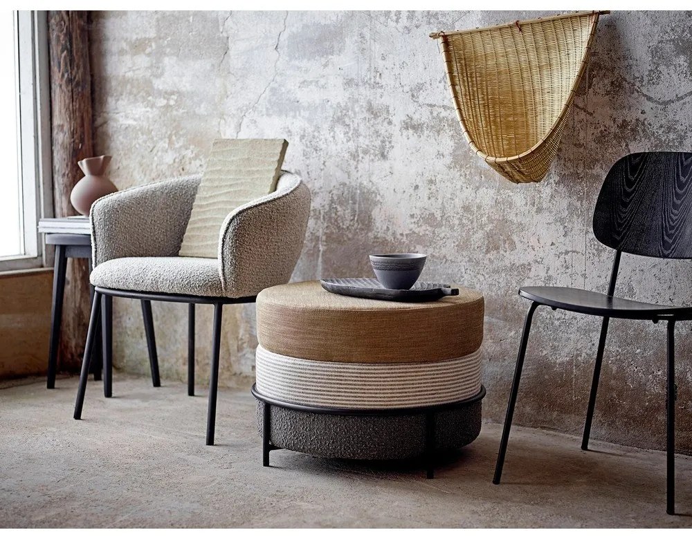 Scaun de dining negru Monza - Bloomingville