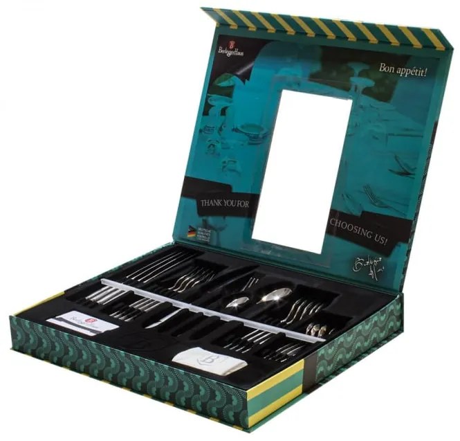Set tacamuri 24 piese Berlinger Haus Inox satinat BH 2153A